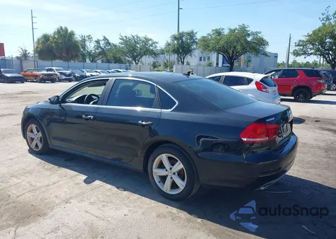 2013 Volkswagen Passat 2.5L Se from USA, damaged, VIN 1VWBP7A30DC111025